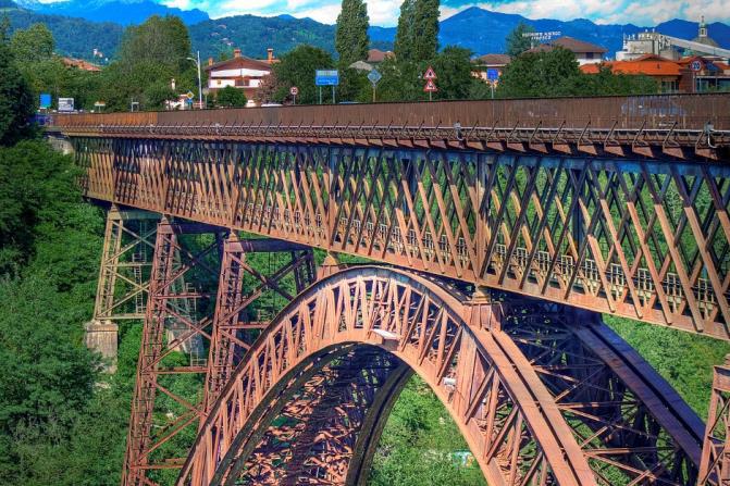 Ponte San Michele, Ponte Paderno d'Adda, Ponte Paderno, Jules Röthlisberger, candidatura unesco, Eiffel, ecomuseo adda di leonardo, vittorio alberganti